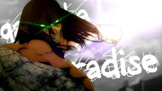 attack on titan | eren vs reiner | amv edit |gangsta paradise