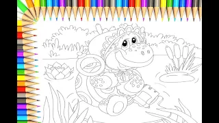 How to Draw | Turtle Tortilla | For kids & Как рисовать | Черепаха тортилла | Для детей