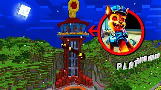 APARECE CHASE.EXE EN LA CASA DE PAW PATROL.EXE EN MINECRAFT 😱