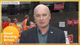 RMT Union Secretary General Mick Lynch Shuts Down 'Six-Figure Salary' Claims | Good Morning Britain