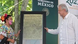 Petición de perdón por agravios al pueblo maya. Fin de la Guerra de Castas, desde Quintana Roo