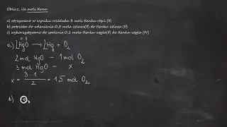 Oblicz, ile moli tlenu: a) otrzymano w wyniku rozkładu 3 moli tlenku rtęci (II)