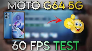 MOTO G64 5G BGMI 60 FPS TEST 🥶| MOTOROLA G64 5G PUBG 60 FPS TEST | DM 7025 PROCESSOR