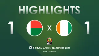 HIGHLIGHTS | Total AFCON Qualifiers 2021 | Round 4 - Group K: Madagascar 1-1 Cote d'Ivoire