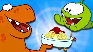 हिंदी Om Nom Stories: The Hungry Dinosaur | Funny Cartoons For Kids