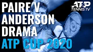 Amazing Comeback in Drama-Filled Paire v Anderson Match | ATP Cup 2020