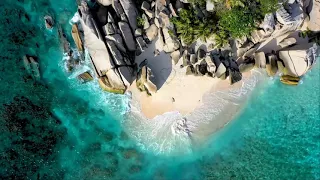 Beautiful Relaxing Music for Stress Relief ~ Beach Drone views ~ Meditation, Relaxation, Sleep, Spa