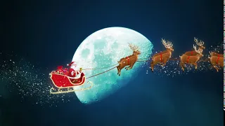 Santa Claus Riding Sliegh Background  | Animation Videos | No Copyright | Visual Effects Video.