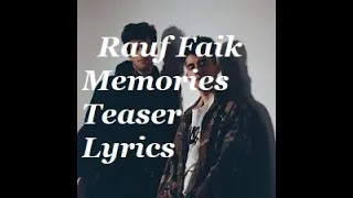 Rauf Faik - Memories (Lyrics)