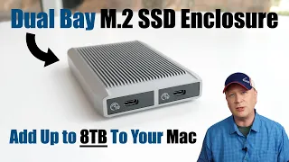 Dual Bay M.2 NVMe SSD Enclosure For Your M2 Mac mini or 15" MacBook Air