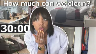 how much can you *actually* clean in 30 minutes? | Cleaning motivation | Cleaning Playlist