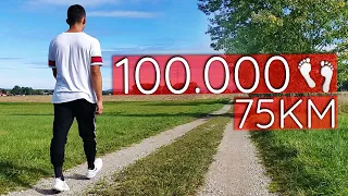 100.000 Schritte an EINEM TAG & ____kcal verbrannt | Selbstexperiment