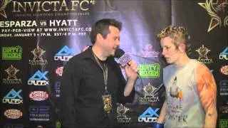 Sarah Dalelio post fight interview at Invicta Fighting Championships