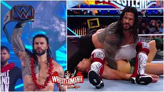 Roman Reigns WINS Universal Title & Defeats Edge & Bryan AT Wrestlemania 37 |
