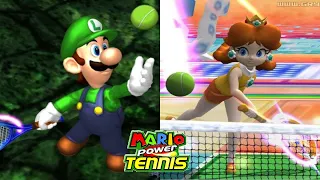 Mario Power Tennis - Luigi Vs. Daisy - Flower Cup Round 2