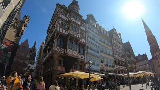 Frankfurt historische Altstadt / Historic City Center HD WALKING