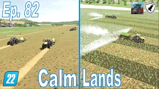 BALE AND LIME! - FS22 Multiplayer w Nordic - Calm Lands Ep. 82