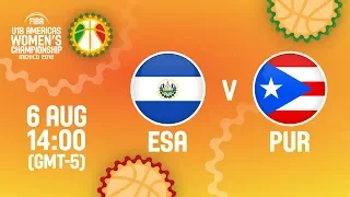 El Salvador v Puerto Rico - Full Game - FIBA U18 Women's Americas Championship 2018