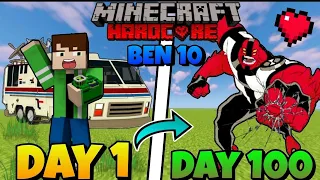 Survived 100 DAYS as a BEN 10 in Minecraft HARDCORE