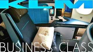 KLM BUSINESS CLASS Amsterdam to Abu Dhabi|Boeing 787-9 Dreamliner