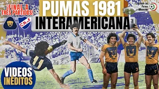 NUNCA lo has visto: PUMAS CAMPEÓN de la Copa INTERAMERICANA 1981 vs NACIONAL 🏆 Hugo, Tuca, Manzo