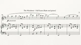 Herman Beeftink - "The Wanderer" for Flute and Piano (sheet music)