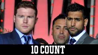 Saul "Canelo" Alvarez KO's Amir Khan - 10 Count