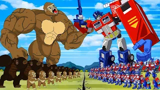 Synthetic 60 minutes] TRANSFORMERS x KONG Cartoon- S15: The King | Optimus Prime, Bumblebee 🐝, ARCEE