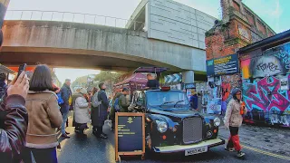 4K London Walk - BRICK LANE, Famous Market in East London