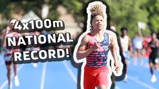 Humble Atasocita DESTROYS U.S. High School Boys 4x100m National Record By Nearly A SECOND!