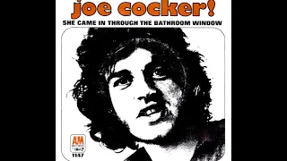 Joe Cocker "She Came in Through the Bathroom Window" promo mono vinyl 45