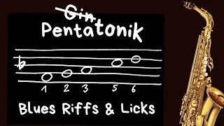 Blues Riffs und Licks - Pentatonik üben - Saxophon Improvisation lernen