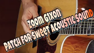 Zoom g1xon or g1on acoustic guitar patch setting