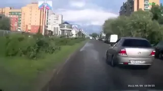 ДЕБИЛЬНАЯ АВАРИЯ НА ТРАССЕ!!!