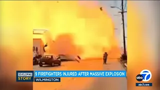 New video shows Wilmington truck explosion flinging firefighters into the air