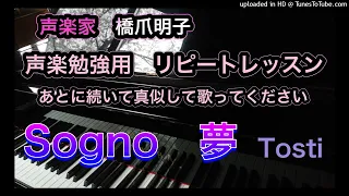 声楽家　橋爪明子　声楽勉強用　リピートレッスン　　トスティ　夢　TOSTI　Sogno　　音声のみ