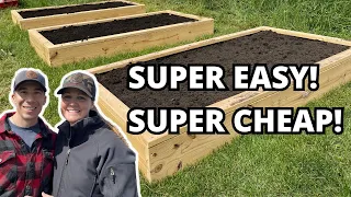 DIY Raised Garden Bed in Under 5 Minutes | Cheap & Easy 2023