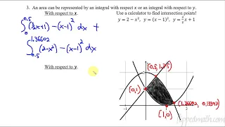 Calculus AB/BC – 8.5 Finding Area Between Curves Expressed as Functions of y