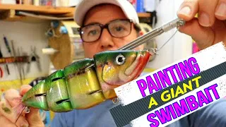 Painting a giant Swimbait