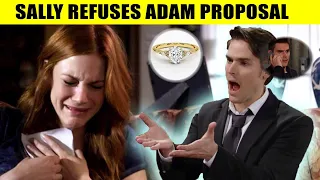 Shock Sally refuses Adam's marriage proposal, she's afraid it's coming too soon CBS Y&R Spoilers