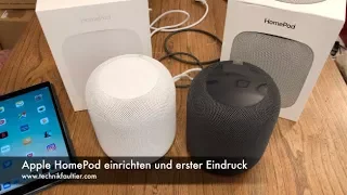 Apple HomePod einrichten und erster Eindruck