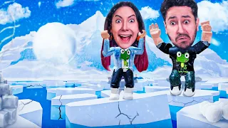 PRESOS E PERDIDOS NO GELO no Roblox Ice Climbing