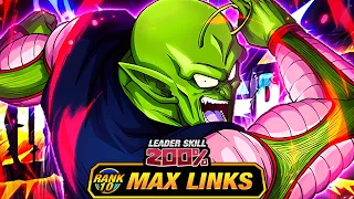 SOLID WT EZA?? LEVEL 10 LINKS 100% EZA TEQ DEMON KING PICCOLO! (DBZ: Dokkan Battle)