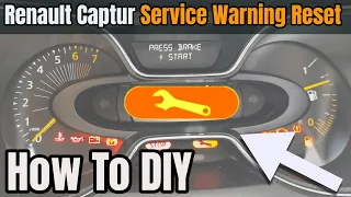 Renault Captur Service Required Warning Reset - How To DIY