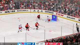 NHL 22 - New York Rangers vs New Jersey Devils - Gameplay (PS5 UHD) [4K60FPS]