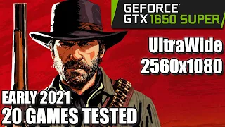 GTX 1650 SUPER on an UltraWide Monitor - 20 Games Tested - Early 2021 - 21:9 - 2560x1080