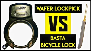 [28] Wafer Lockpick VS Basta Bicycle/Bike Lock | Basta Lås | Basta Cykellås