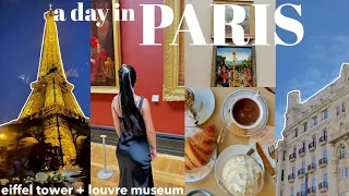 PARIS VLOG 🥐 eiffel tower at night, louvre museum, cafes & crepes + disneyland | travel vlog