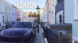 London Walk 4K | Most Expensive Neighbourhoods in London - Notting Hill and Kensington