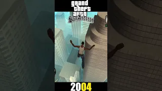 Evolution Of Falling From Highest Point In Gta Games #shorts #short #gta